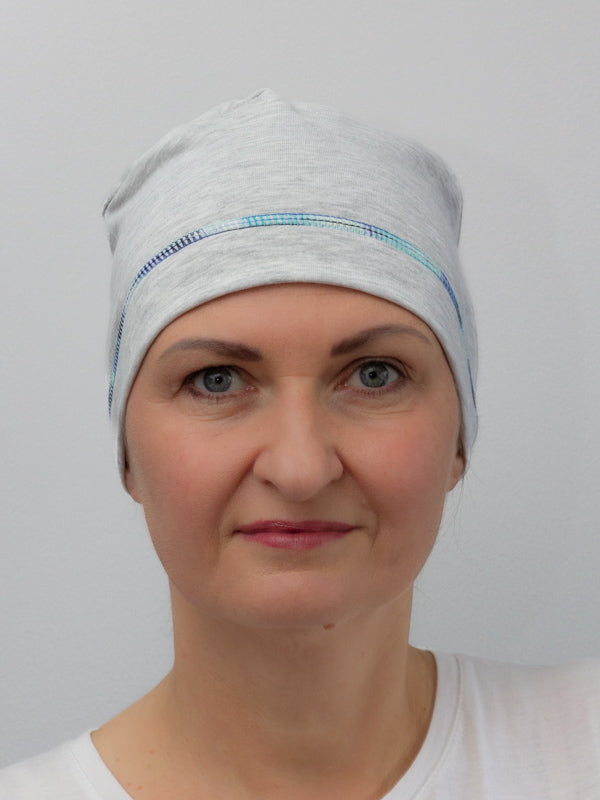 Light premium cotton sleep cap, perfect for night wear and as a casual home turban for alopecia and cancer patients
