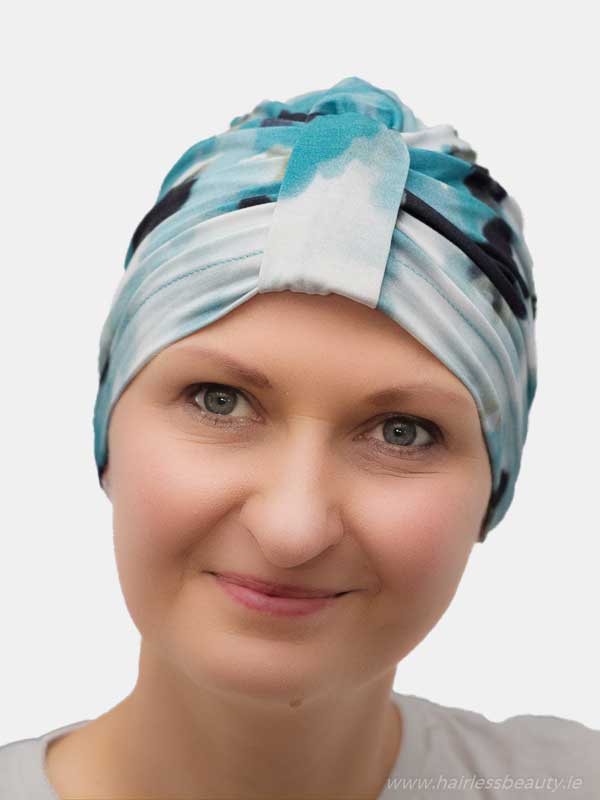 Comfortable, unlined bamboo turban for wearing around the house and outside