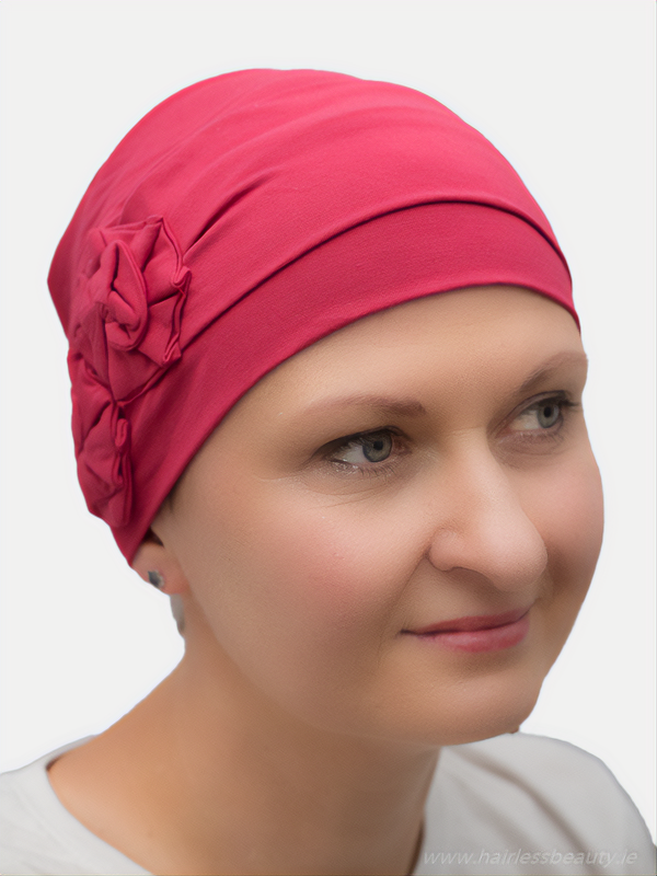 Versatile Heather headwear that can be easily paired with various outfits, adding style and comfort for any occasion for cancer and alopecia patients