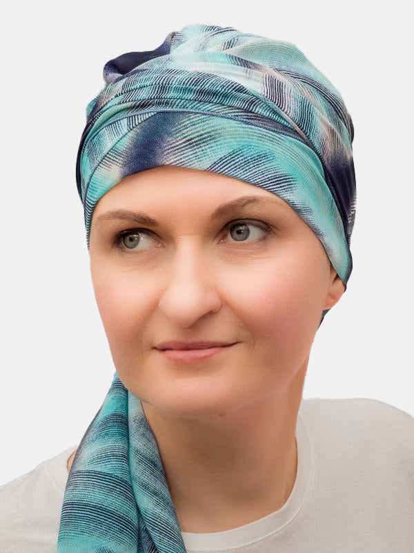 Muslim scarf with cotton lining, great for hair loss from chemo or radiotherapy