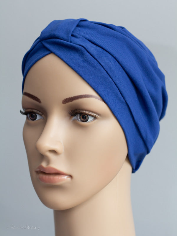 Marigold head wear, soft cotton with bamboo lining for comfort during cancer and hair loss