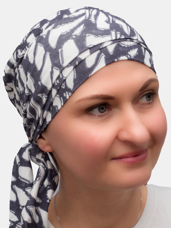 Popular bamboo scarf, easy to tie and great for daily wear during chemo