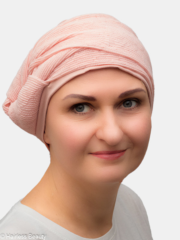 Beautiful Passiflora turban for chemo, cancer and medical hair fall