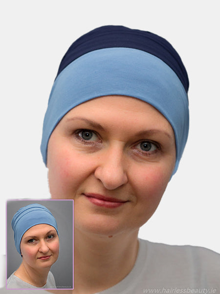 Comfortable Poppy hat, ideal for sensitive scalps from chemo