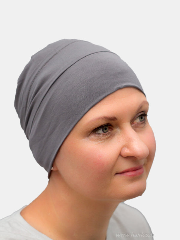 Poppy hat, double-sided bamboo design for chemo and alopecia