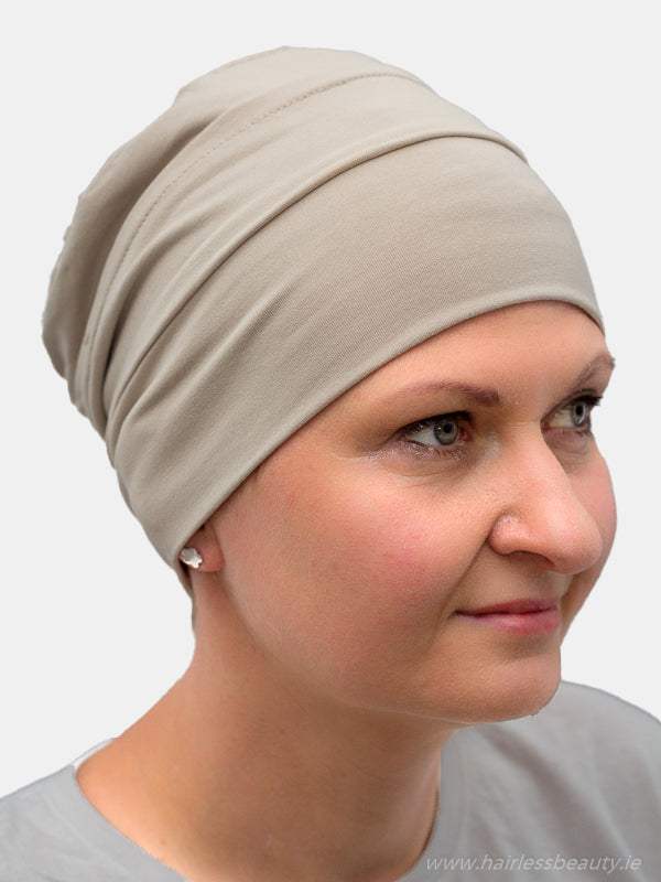 Comfortable Poppy hat for indoor and outdoor use, ideal for cancer patients