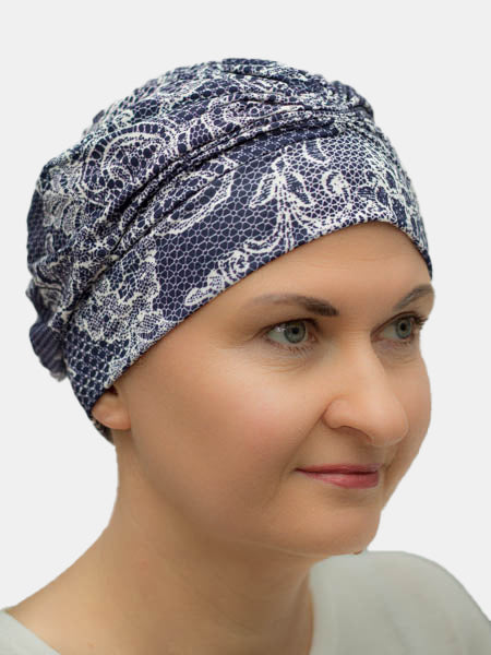 Comfortable cotton turban, ideal for radio treatments, no lining