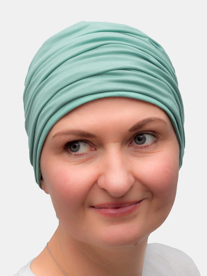 Trendy Sunflower turban, adds volume for cancer and hair loss