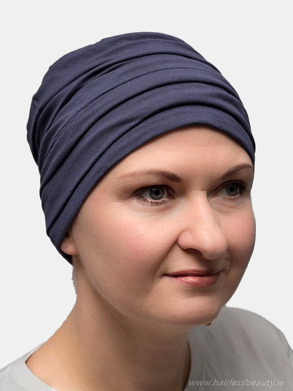 Stylish Sunflower turban, wrinkled design, perfect for cancer treatment