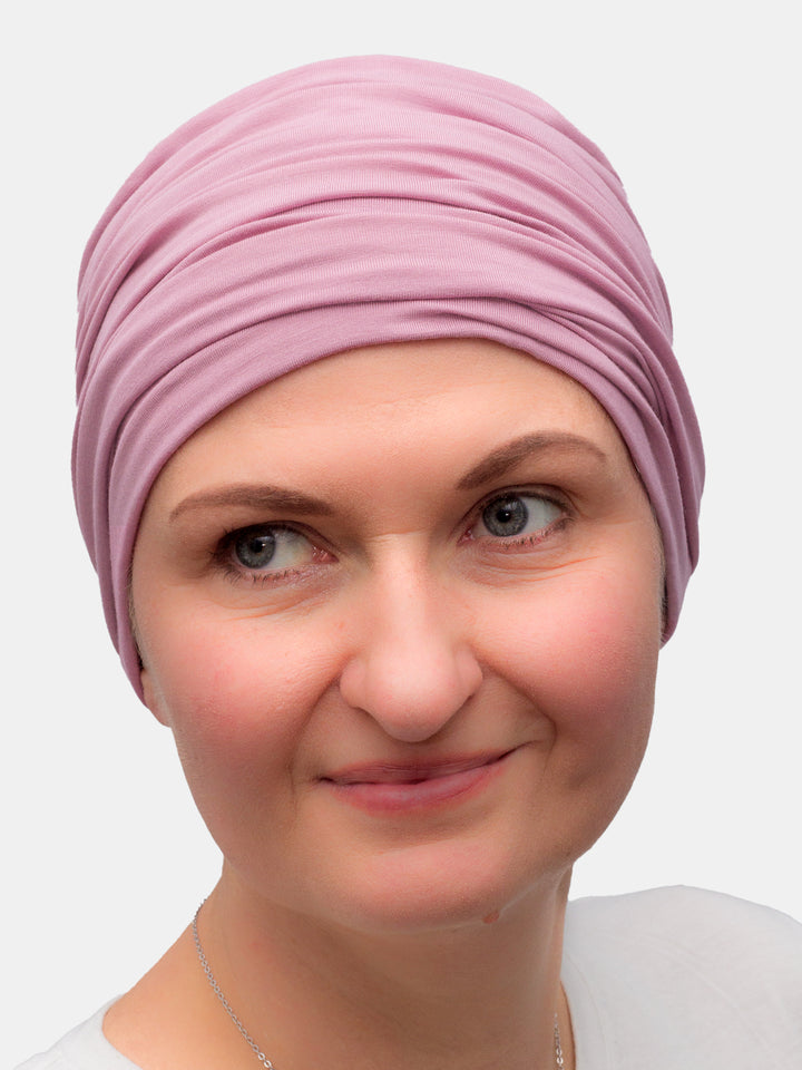 Wrinkled Sunflower turban, comfortable for cancer and radio treatment